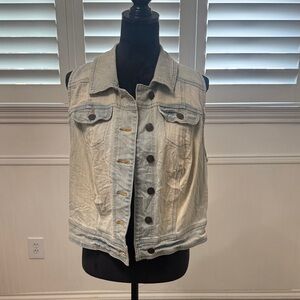 Light Blue Denim Vest
